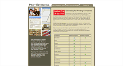 Desktop Screenshot of printestimating.me
